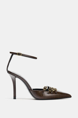 BUCKLED HIGH-HEEL SHOES - Zara фото 6
