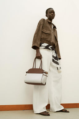 BOLSO CITY COMBINADO HEBILLAS / Beige claro