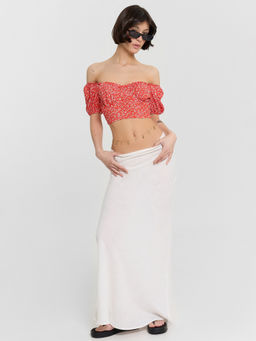 Юбка женская молочная - Mark formelle фото 6