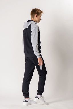 Спортивный костюм М-1120: Серый меланж / Тёмно-синий - Relay фото 4