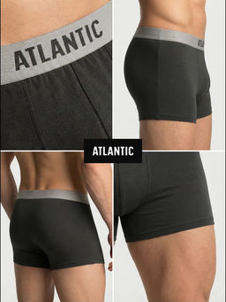 ATLANTIC MH-1203 Трусы шорты Pima cotton темный хаки  фото 8