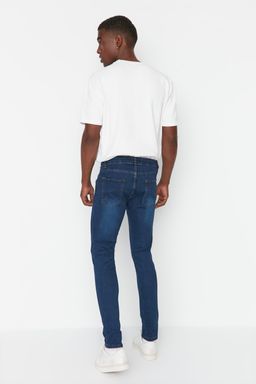TRENDYOL MAN Indigo Skinny Esnek Kumas Dar Kesim T?rnakl? Kot Pantolon Jeans TMNSS20JE0331