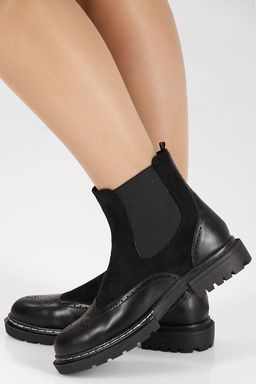 Ботинки женские челси черные
