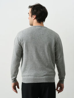 Джемпер из кашемира и шерсти 12M02004 серый