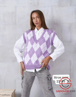 Жилетка женская с узором