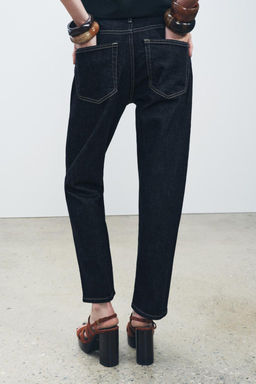 ZW COLLECTION RELAXED SLIM FIT MID-RISE JEANS - Zara фото 4