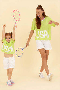 Белые тканые шорты для девочек Неожиданная скидка в корзине - U.s. polo assn фото 2