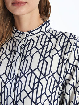 Hakim Yaka Desenli Kad?n G?mlek Tunik