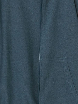 Kap??onlu Erkek ?ocuk Fermuarl? Sweatshirt