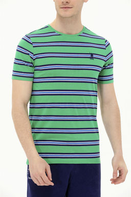 U. S. Polo Assn Мужская зеленая футболка с круглым вырезом - U.s. polo assn фото 13