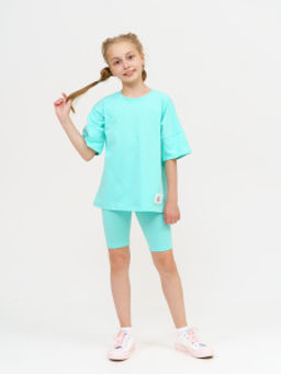 950Д Костюм с велосипедками "Бирюза"