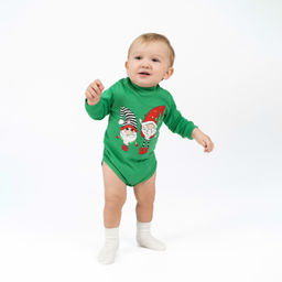 Боди ясельное зеленое гномы ПК-1511 (68, 44)