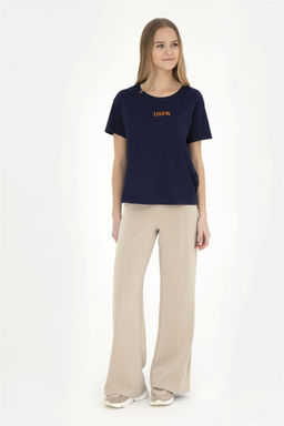 Женские легкие спортивные штаны цвета хаки - U.s. polo assn фото 3