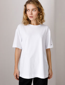 VILATTE / Футболка овер-сайз из премиального хлопка  фото 9