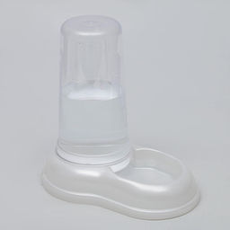 Автопоилка - автокормушка, 600 мл, белая перламутр