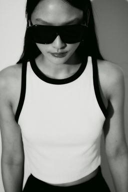 Camiseta cropped sin mangas - H&m фото 2