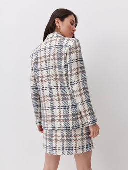 Двубортный жакет в клетку - TO BE ONE фото 4