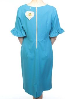 8834 LT. BLUE Платье женское (90% полиэстер, 10% эластан)