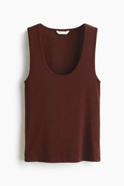 Camiseta sin mangas en algod?n