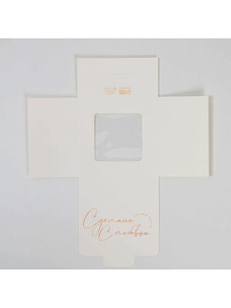 Цена за 5 шт. Коробка для шоколада, кондитерская упаковка, «С любовью», с окном, 10.2×1.4×10.2 см