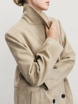 Пальто из искусственной замши / Zarina фото 4