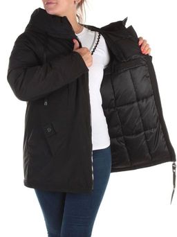 21-973 BLACK Куртка зимняя женская AKIDSEFRS (150 гр. синтепон)