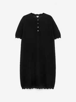 Vestido de punto abierto