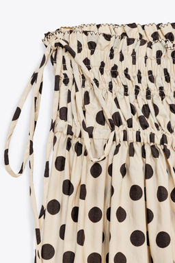 ZW COLLECTION POLKA DOT MIDI SKIRT - Zara фото 10
