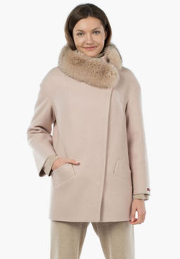 Мех натуральный (песец) Пальто утепленное Термофинн 100 г - El podio фото 13