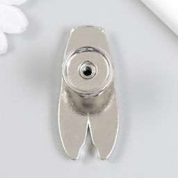 Ручка для шкатулки металл «Цикада», серебро