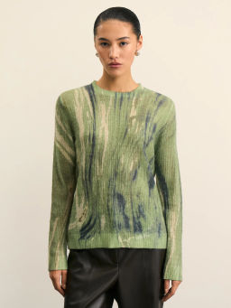 Джемпер с абстрактным принтом / Zarina  фото 3