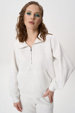 Свитшот Деми (светло-серый) - Эльза фото 11