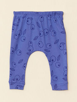 Bisiklet Yaka Uzun Kollu Bask?l? Organik Pamuklu K?z Bebek 3l? Tak?m - Waikiki фото 3