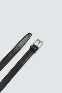 TOPSTITCHED LEATHER BELT - Zara фото 4