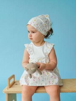 Платье-боди с крылышками Акварельные цветы 0+ - Bungly фото 10