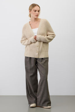 ЕВ 30255/ш/кремовый кардиган жен