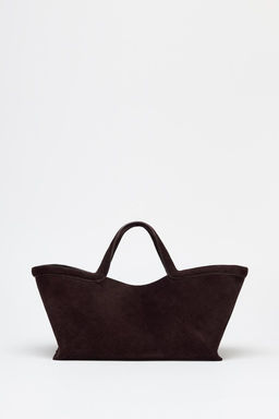 ELONGATED SUEDE TOTE BAG - Zara фото 2