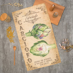 Полотенце Этель Carciofo 40х73 см, 100% хлопок, саржа 190 гр/м2