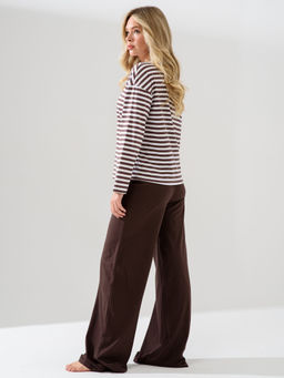 Пижама костюм(лонгслив-тельняшка+ брюки) 100% хлопок - Оптима фото 3