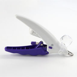 Когтерез для животных, с LED фонарём и контейнером для когтей, на батарейках, бело-фиолет. - Simaland фото 5