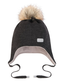 Шапка детская антрацит