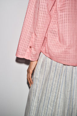 ZW COLLECTION CHECK PYJAMA SHIRT - Zara фото 15