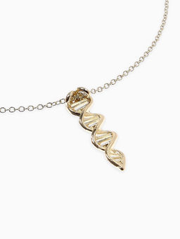 Цена за 2 шт. Кулон на цепочке "ДНК", цвет золото