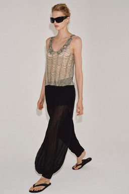 TOP ABALORIOS ZW COLLECTION / Plata - Zara фото 4