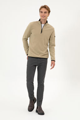 Erkek A__k Haki Basic Sweatshirt Sepette S_rpriz _ndirim - U.s. polo assn фото 4