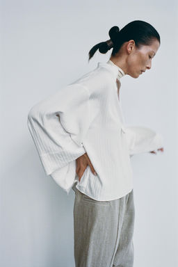 STRIPED SHIRT ZW COLLECTION - Zara фото 2
