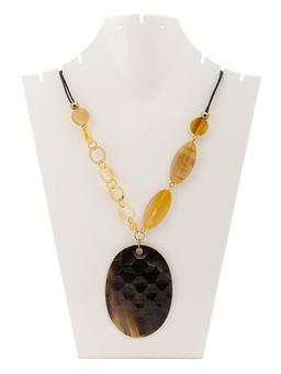 Украшение с подвеской из рога № 029