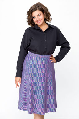 Блуза Swallow 803.2 черный+серебряный узор фото 71