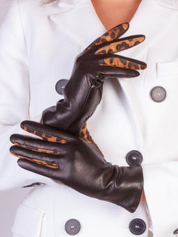 Перчатки женские ш+каш. IS00146 black/ocean - Eleganzza фото 11