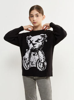 20210310225, Джемпер детский для девочек Miami черный